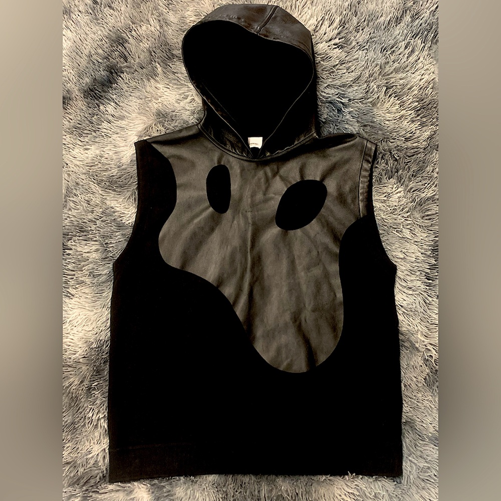 Burberry Leather Monster Logo Hoodie